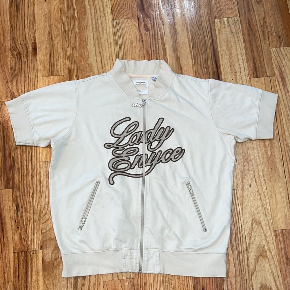 Vintage 90's Y2K Lady ENYCE logo cotton fleece lined sweatsuit Jacket XL